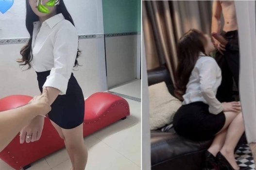 Cô thư ký sexy quan hệ với hai sếp lớn